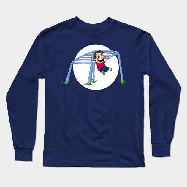 Monkey Bars of Swingyness Long Sleeve T-Shirt by Joshessel